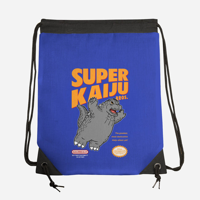 Super Kaiju-None-Drawstring-Bag-pigboom