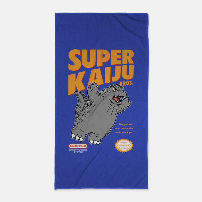 Super Kaiju-None-Beach-Towel-pigboom