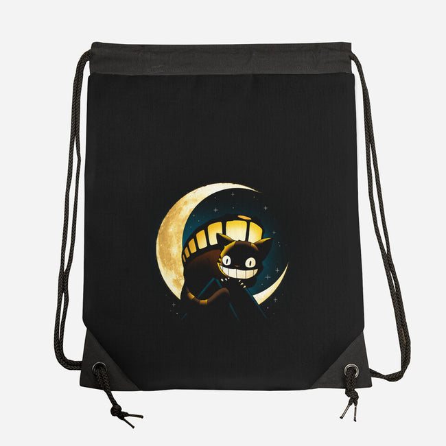 Magic Cat Moon-None-Drawstring-Bag-Vallina84