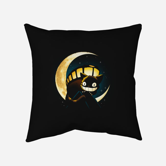 Magic Cat Moon-None-Non-Removable Cover w Insert-Throw Pillow-Vallina84