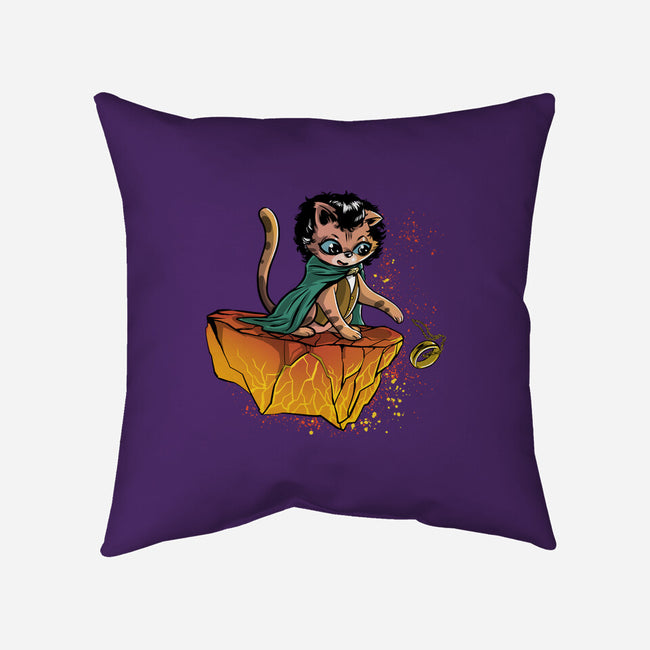 Cat Baggins-None-Removable Cover-Throw Pillow-zascanauta