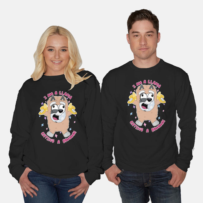 I Am A Llama-Unisex-Crew Neck-Sweatshirt-Alexhefe