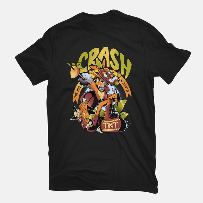 The Big Crash In Boots-Mens-Heavyweight-Tee-Julio