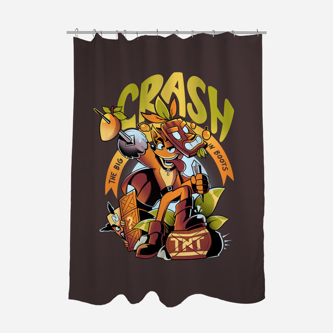 The Big Crash In Boots-None-Polyester-Shower Curtain-Julio