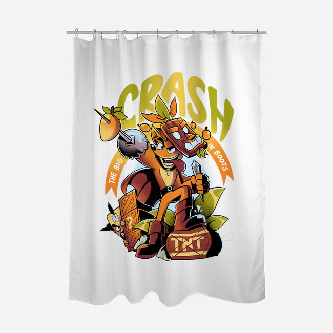 The Big Crash In Boots-None-Polyester-Shower Curtain-Julio
