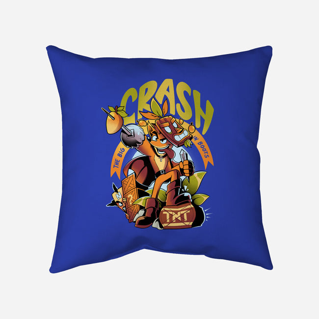 The Big Crash In Boots-None-Removable Cover w Insert-Throw Pillow-Julio