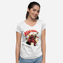 Dead Penguin-Womens-V-Neck-Tee-Julio