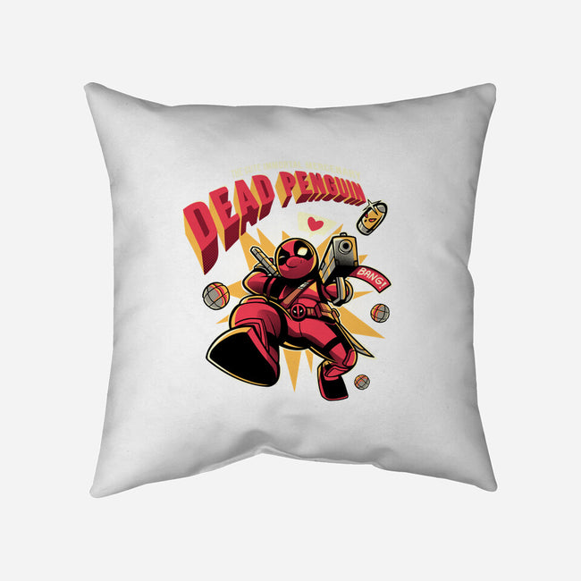 Dead Penguin-None-Removable Cover-Throw Pillow-Julio