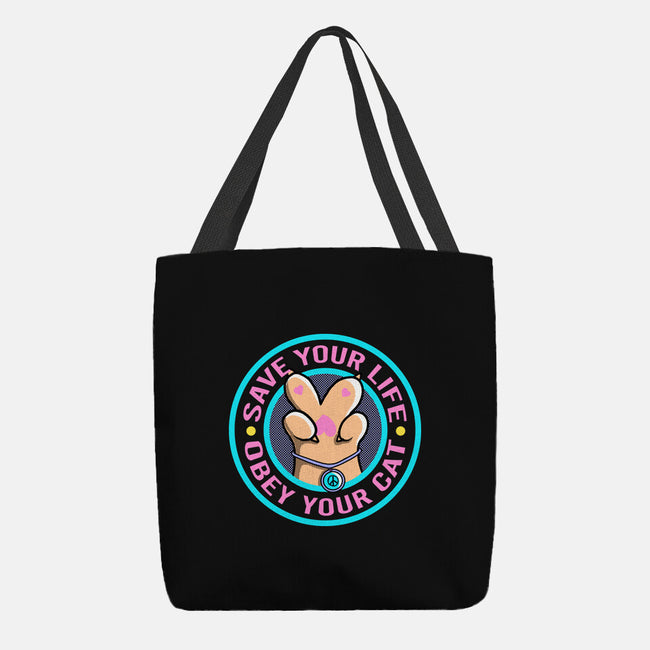 Obey Your Cat-None-Basic Tote-Bag-leepianti