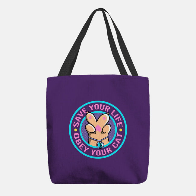Obey Your Cat-None-Basic Tote-Bag-leepianti