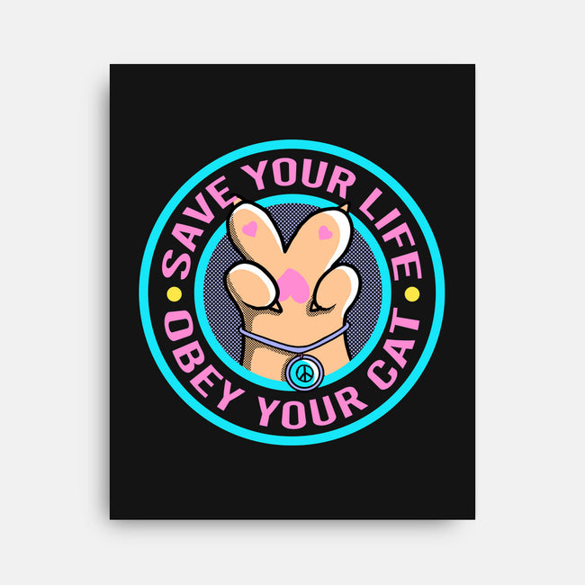 Obey Your Cat-None-Stretched-Canvas-leepianti