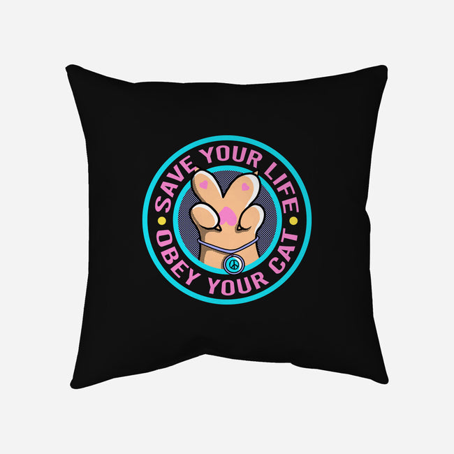 Obey Your Cat-None-Non-Removable Cover w Insert-Throw Pillow-leepianti