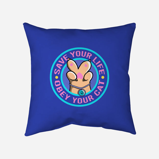 Obey Your Cat-None-Non-Removable Cover w Insert-Throw Pillow-leepianti