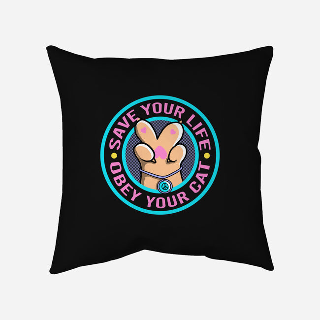 Obey Your Cat-None-Removable Cover-Throw Pillow-leepianti