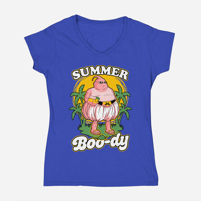 Summer Boo-dy-Womens-V-Neck-Tee-Studio Mootant