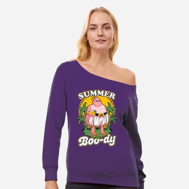 Summer Boo-dy-Womens-Off Shoulder-Sweatshirt-Studio Mootant