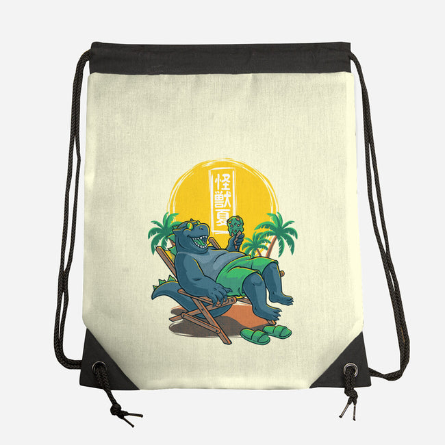 Kaiju Summer Ice Cream-None-Drawstring-Bag-Studio Mootant