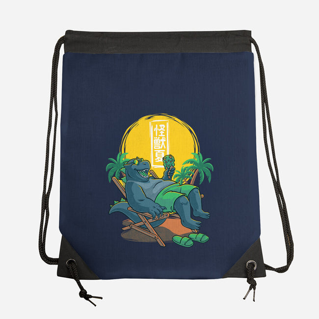 Kaiju Summer Ice Cream-None-Drawstring-Bag-Studio Mootant