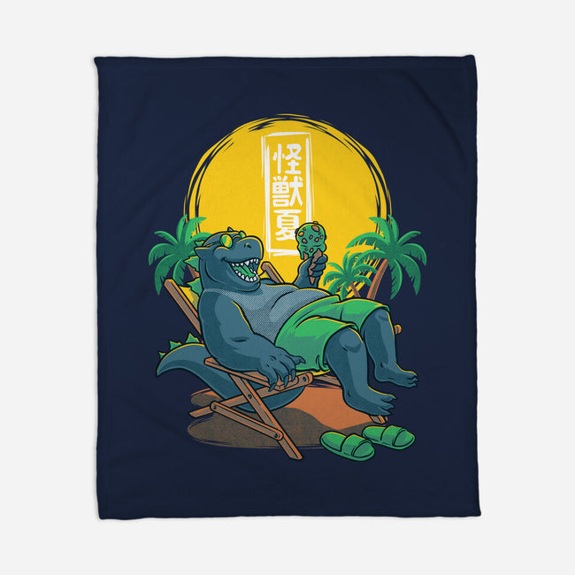 Kaiju Summer Ice Cream-None-Fleece-Blanket-Studio Mootant