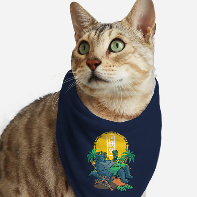 Kaiju Summer Ice Cream-Cat-Bandana-Pet Collar-Studio Mootant