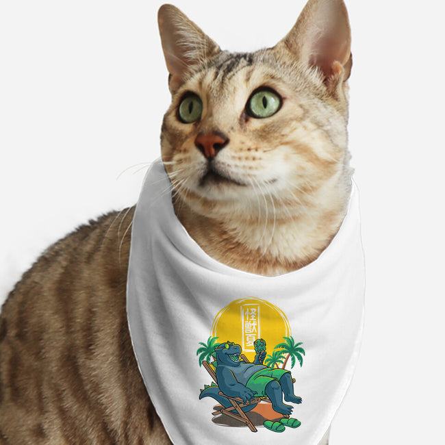 Kaiju Summer Ice Cream-Cat-Bandana-Pet Collar-Studio Mootant