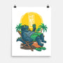 Kaiju Summer Ice Cream-None-Matte-Poster-Studio Mootant