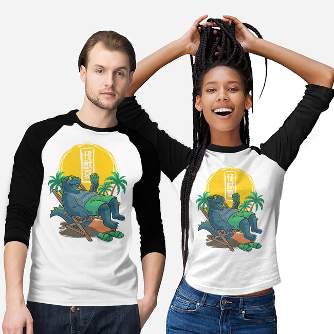 Kaiju Summer Ice Cream-Unisex-Baseball-Tee-Studio Mootant