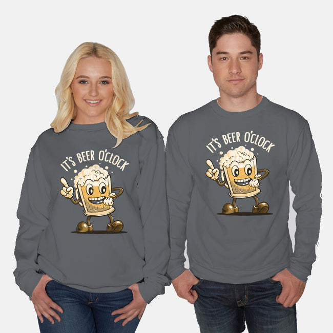 Beer Time-Unisex-Crew Neck-Sweatshirt-koalastudio