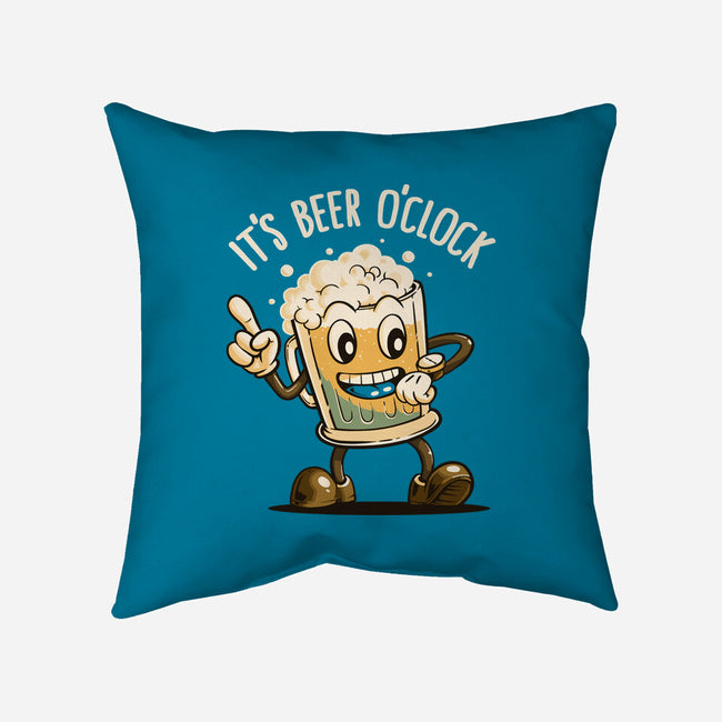 Beer Time-None-Non-Removable Cover w Insert-Throw Pillow-koalastudio