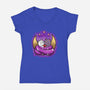 My Cat Love-Womens-V-Neck-Tee-nickzzarto