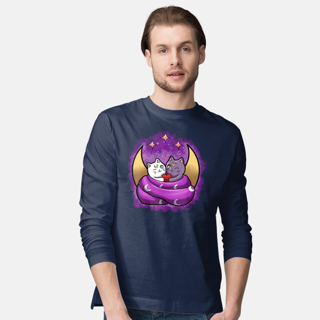 My Cat Love-Mens-Long Sleeved-Tee-nickzzarto