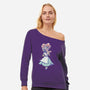 Alice Mushroom-Womens-Off Shoulder-Sweatshirt-tobefonseca