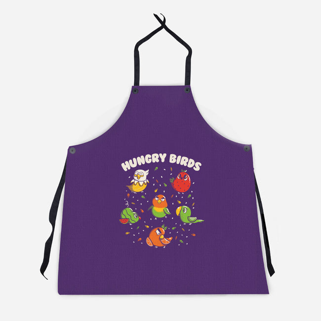 Hungry Birds-Unisex-Kitchen-Apron-tobefonseca