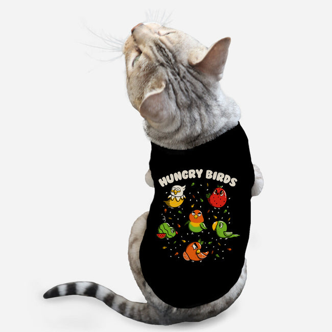 Hungry Birds-Cat-Basic-Pet Tank-tobefonseca