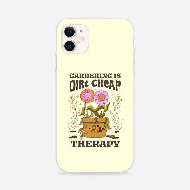 Gardening Is Dirt Cheap Therapy-iPhone-Snap-Phone Case-tobefonseca