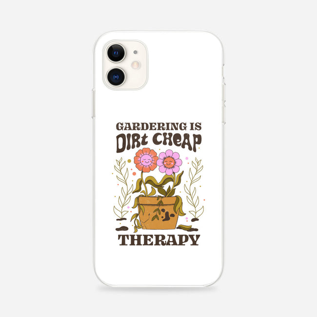 Gardening Is Dirt Cheap Therapy-iPhone-Snap-Phone Case-tobefonseca