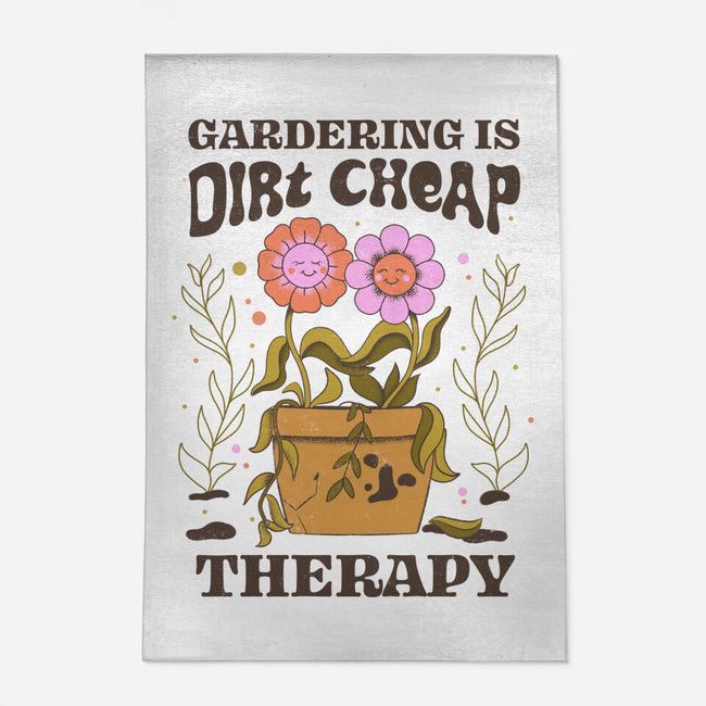 Gardening Is Dirt Cheap Therapy-None-Outdoor-Rug-tobefonseca