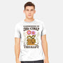 Gardening Is Dirt Cheap Therapy-Mens-Heavyweight-Tee-tobefonseca