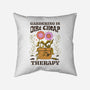 Gardening Is Dirt Cheap Therapy-None-Removable Cover w Insert-Throw Pillow-tobefonseca