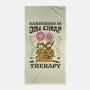 Gardening Is Dirt Cheap Therapy-None-Beach-Towel-tobefonseca