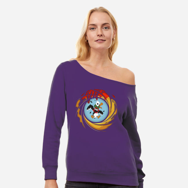 License To Hunt-Womens-Off Shoulder-Sweatshirt-Olipop