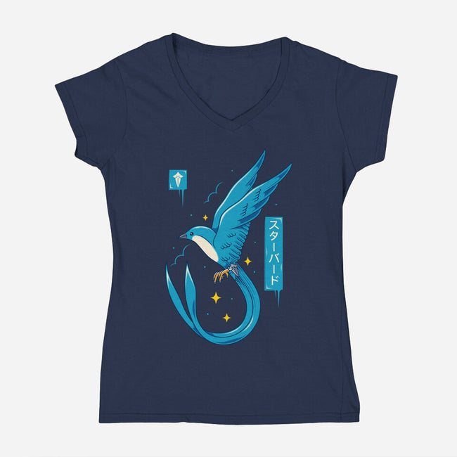 Starbird-Womens-V-Neck-Tee-Alundrart