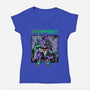 Berserk Combo-Womens-V-Neck-Tee-spoilerinc