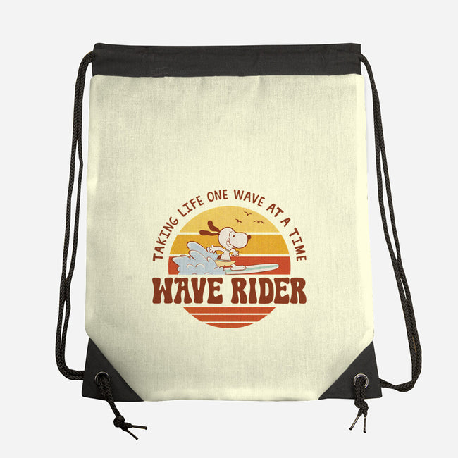 One Wave At A Time-None-Drawstring-Bag-LiRoVi