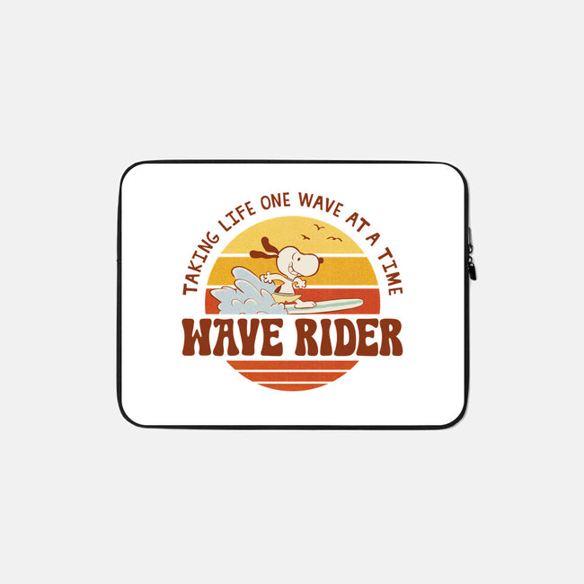 One Wave At A Time-None-Zippered-Laptop Sleeve-LiRoVi