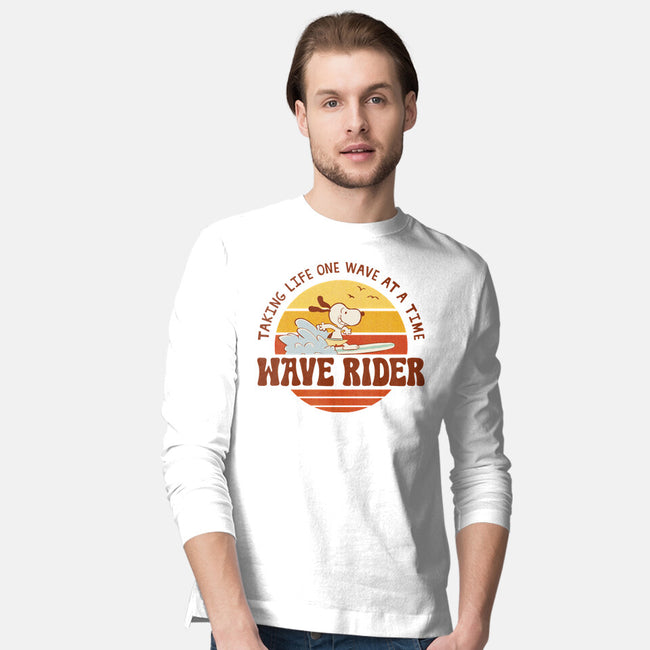 One Wave At A Time-Mens-Long Sleeved-Tee-LiRoVi