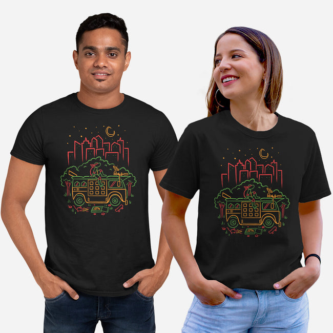 Red Turtle Van Life-Unisex-Basic-Tee-Aarons Art Room