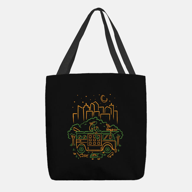 Orange Turtle Van Life-None-Basic Tote-Bag-Aarons Art Room