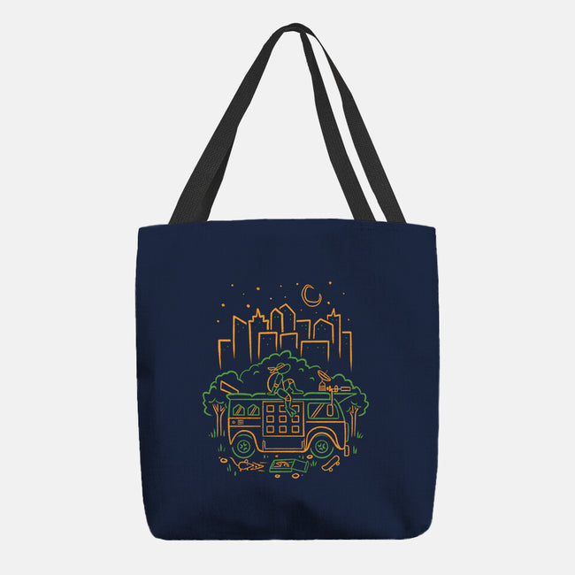 Orange Turtle Van Life-None-Basic Tote-Bag-Aarons Art Room