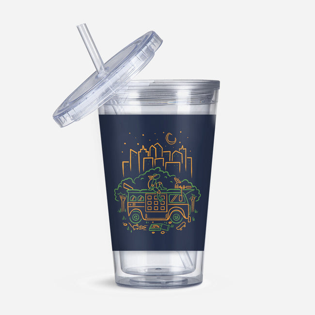 Orange Turtle Van Life-None-Acrylic Tumbler-Drinkware-Aarons Art Room